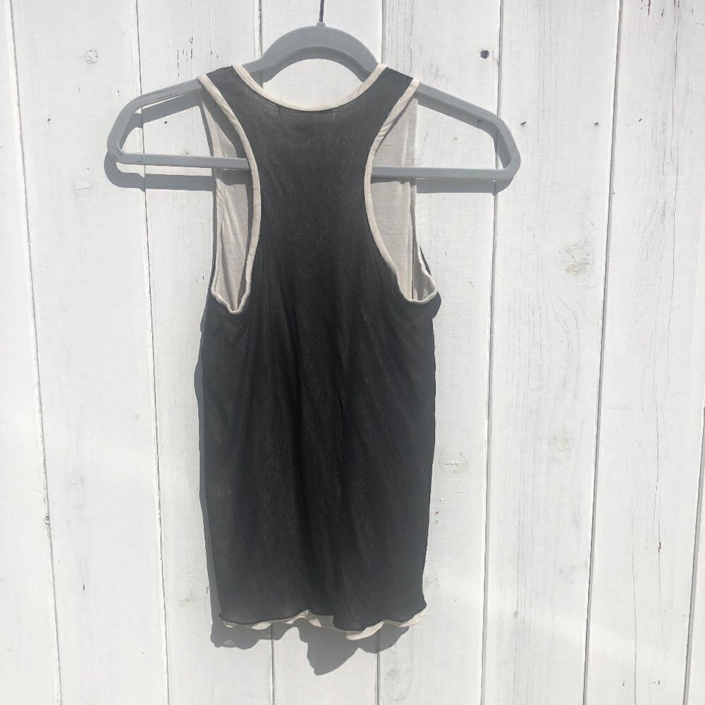 S' Max Mara Mesh Overlay Racerback Tank Top - Picture 4 of 7